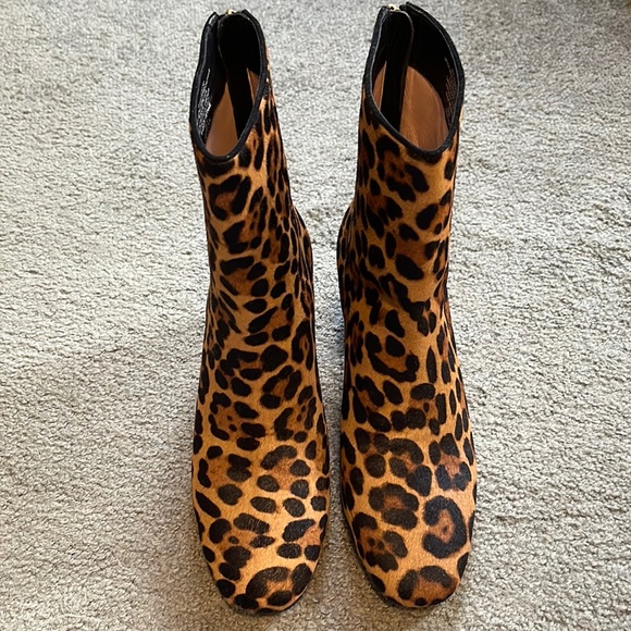 J. Crew Shoes - J. Crew Calf Hair Leopard Print Booties. Size 8.